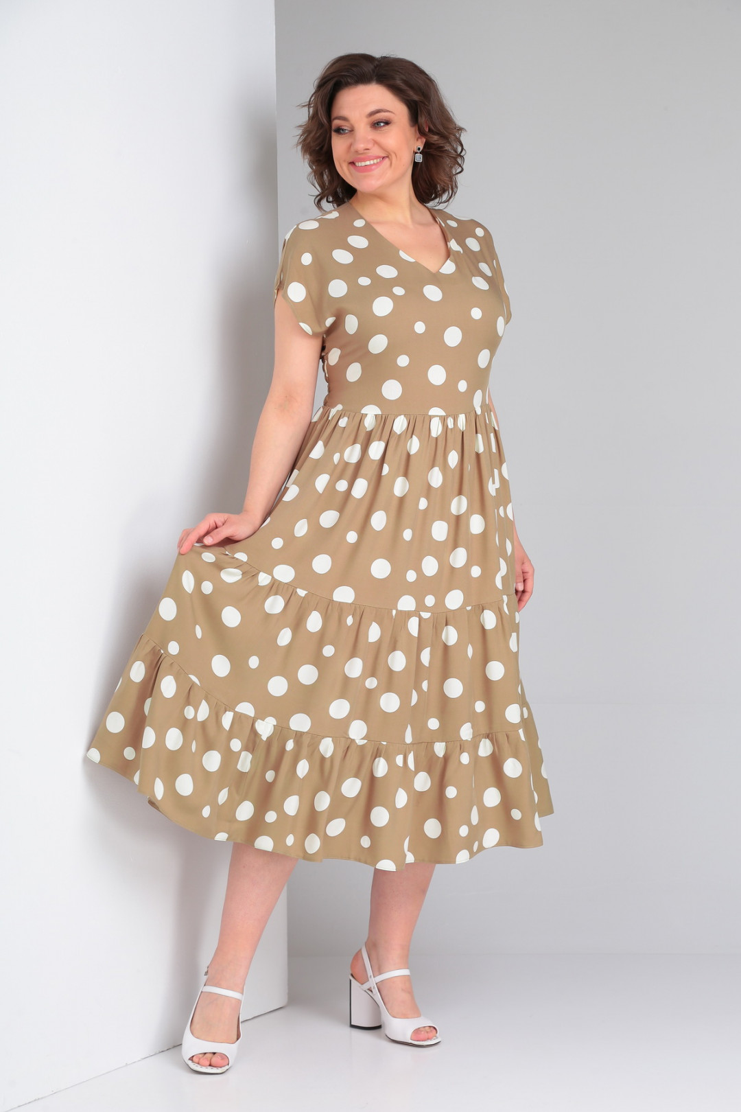 Платье Amori 9640 бежевый