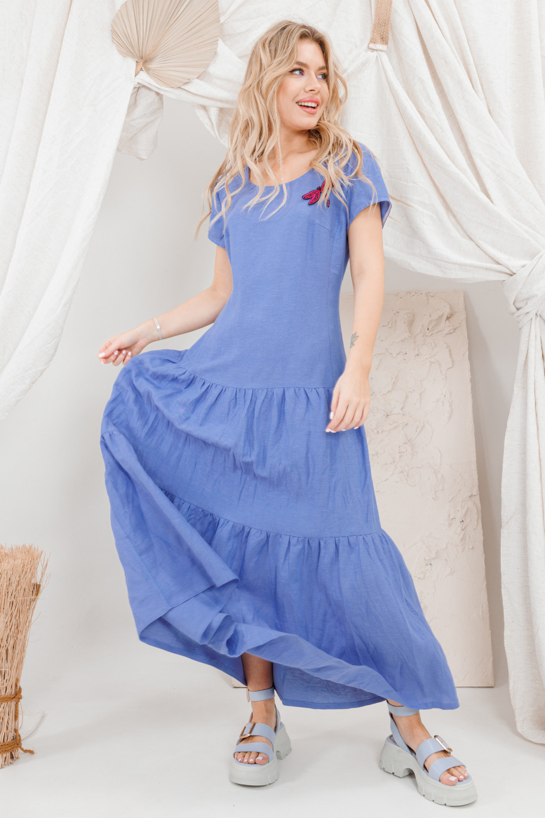 Платье Amori 9650 василек - фото 1