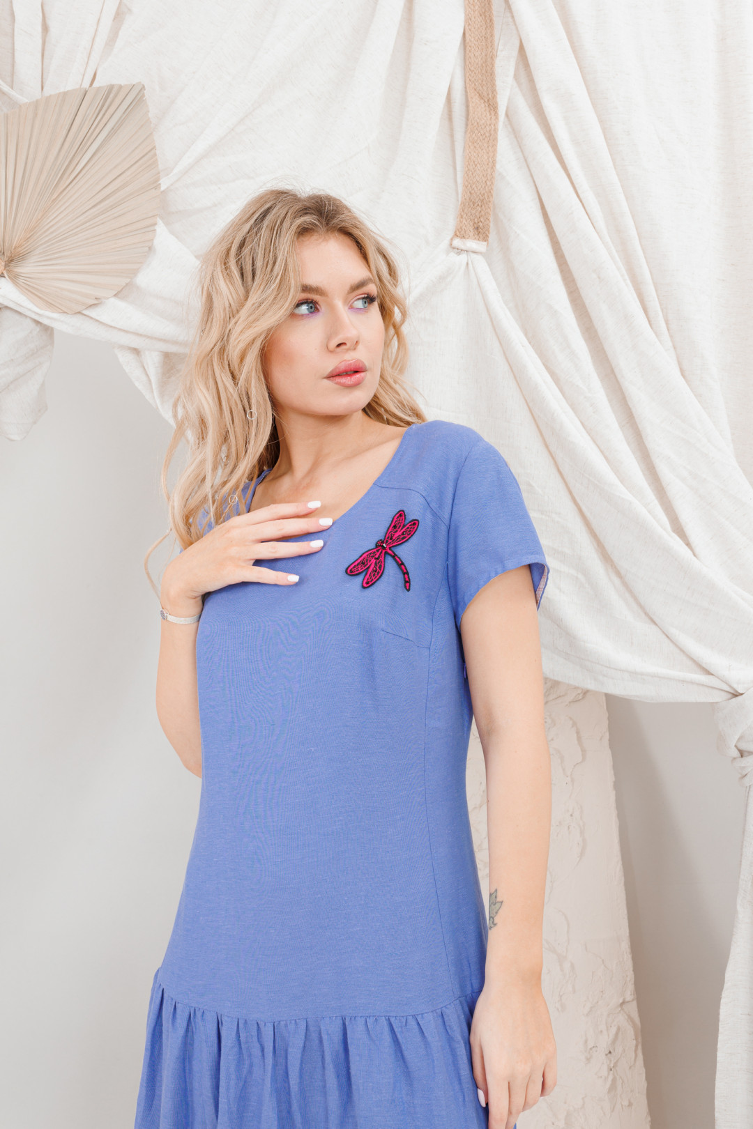 Платье Amori 9650 василек - фото 3