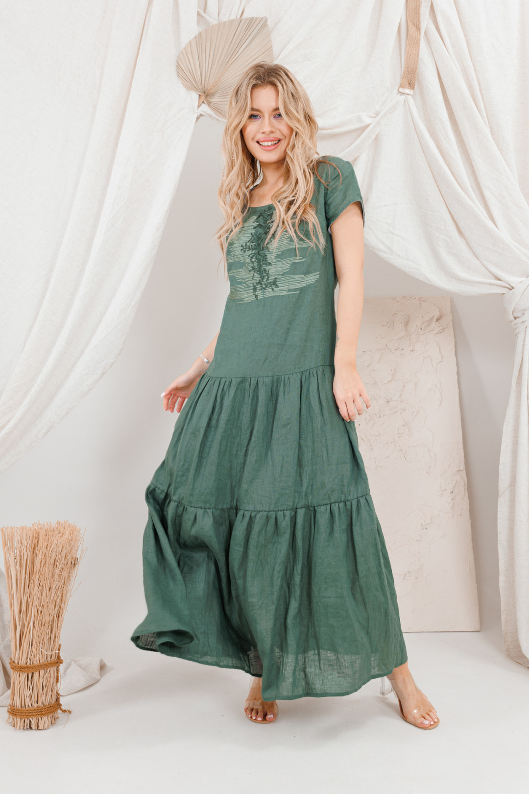 Платье Amori 9668 изумруд - фото 1