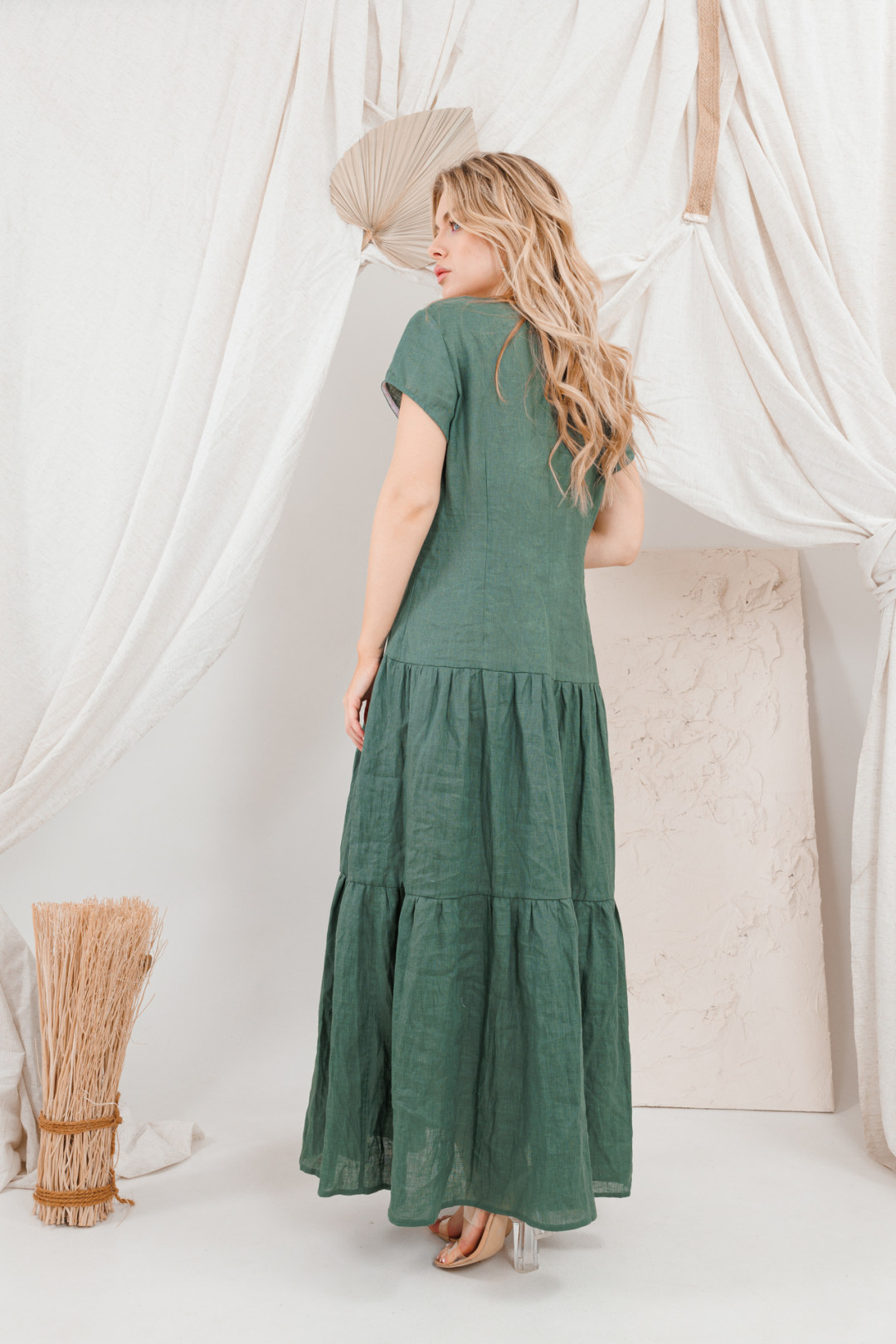 Платье Amori 9668 изумруд - фото 2