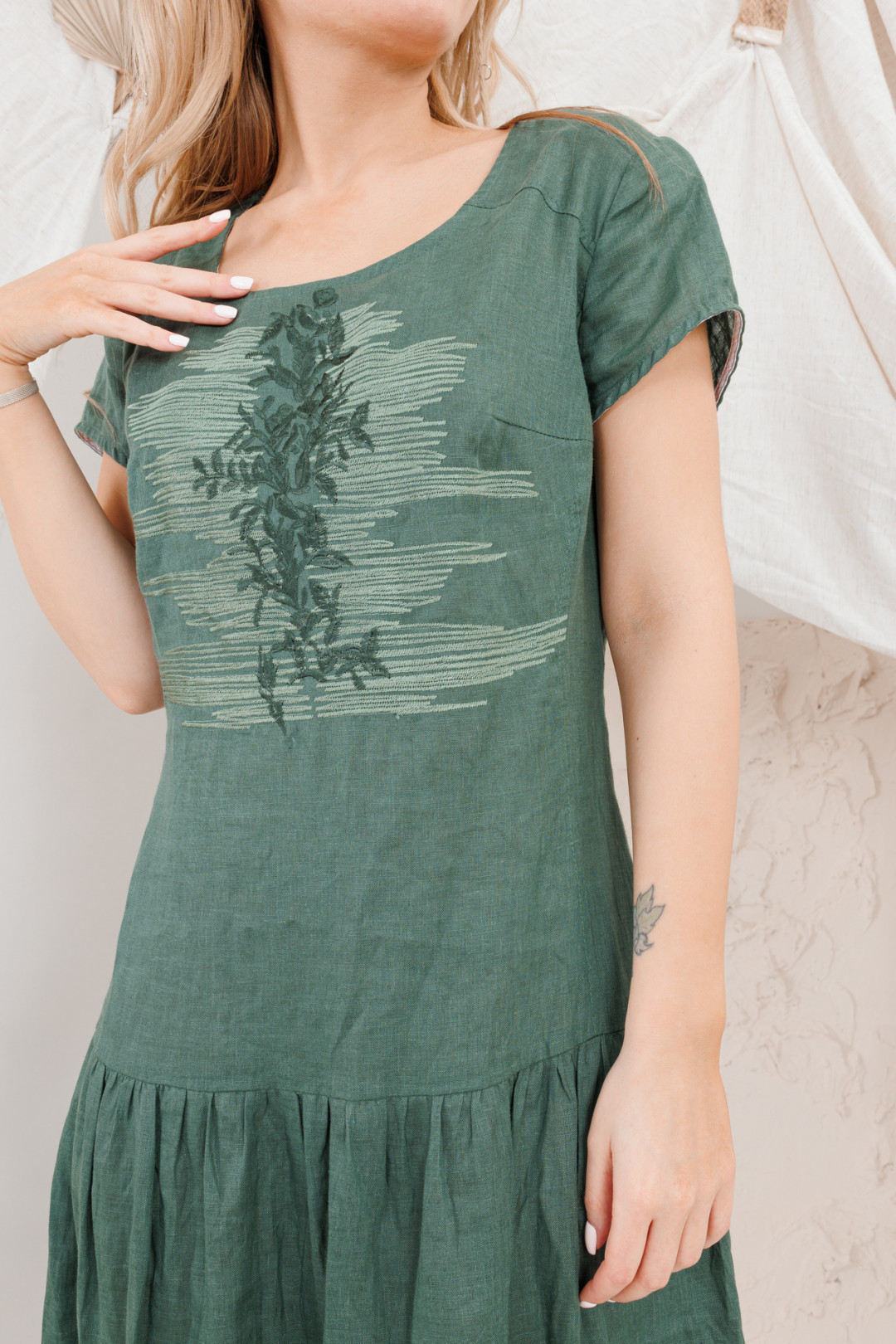 Платье Amori 9668 изумруд - фото 5