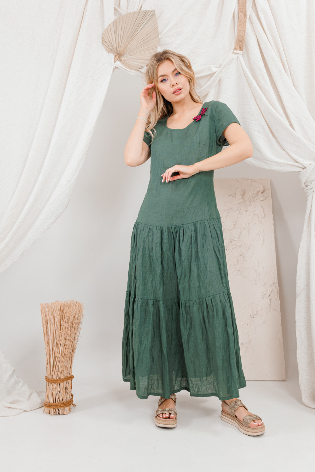 Платье Amori 9670 изумруд - фото 6