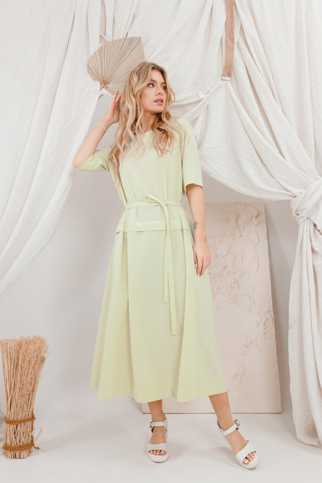 Платье Amori 9680 лимон - фото 5