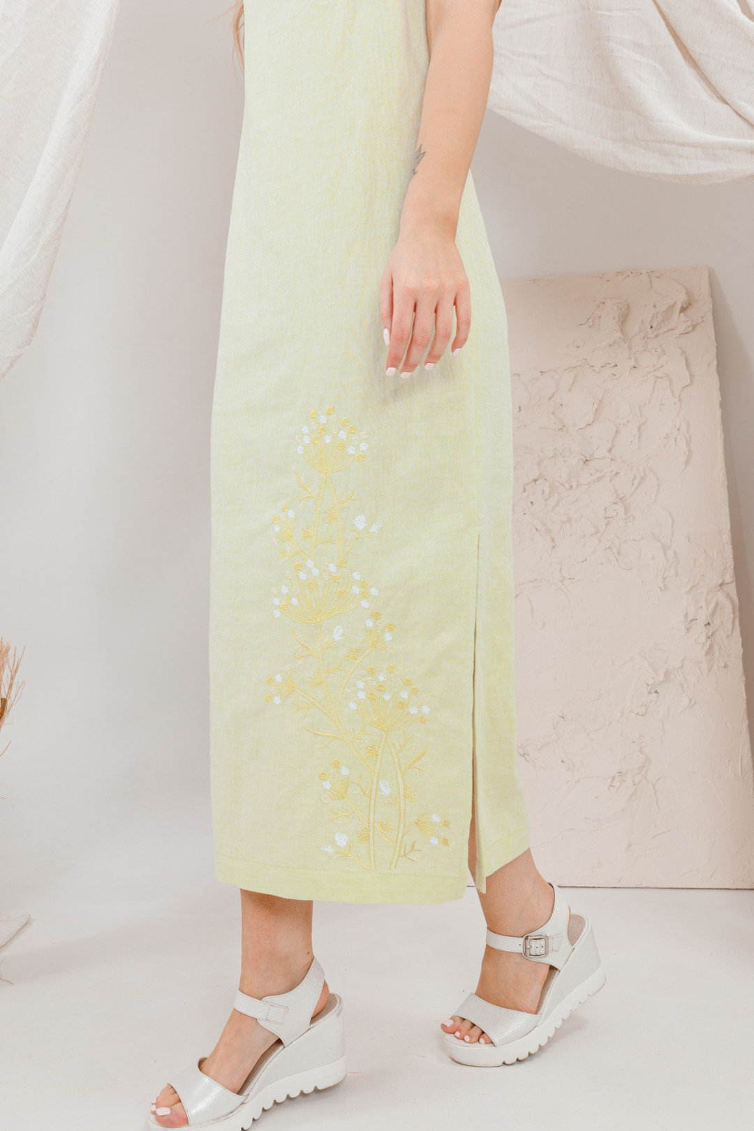 Платье Amori 9685 желтый лимон - фото 3