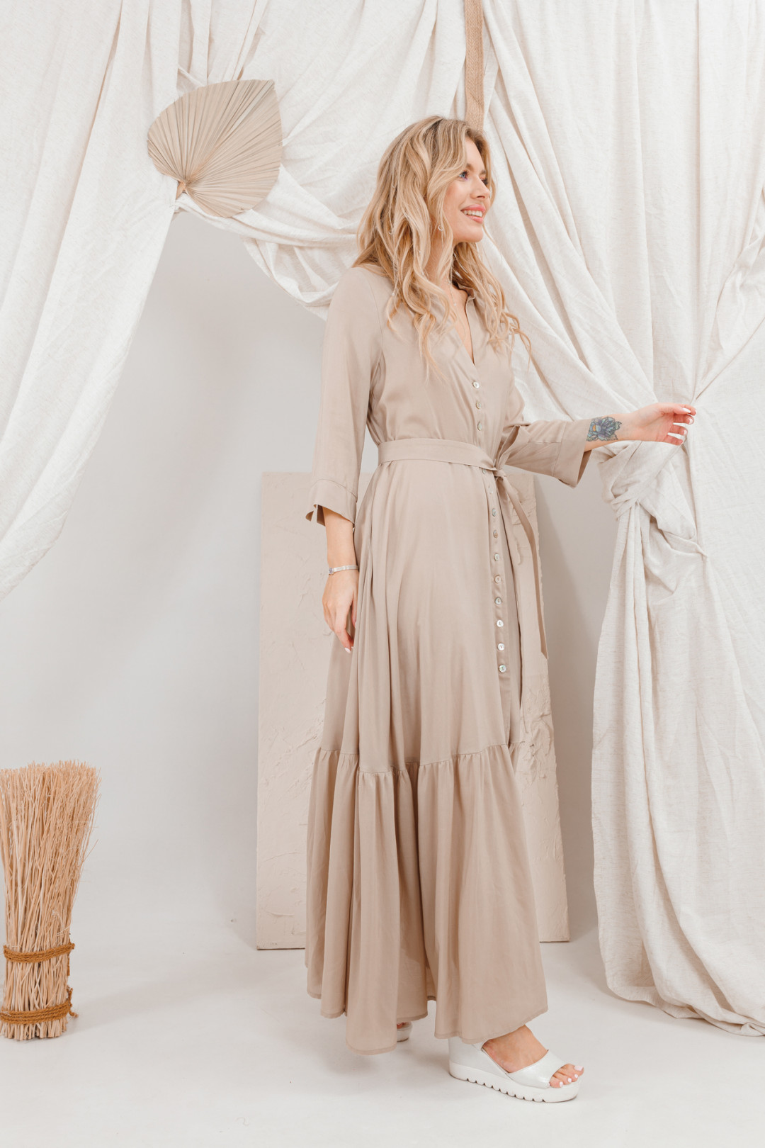 Платье Amori 9688 телесный - фото 3