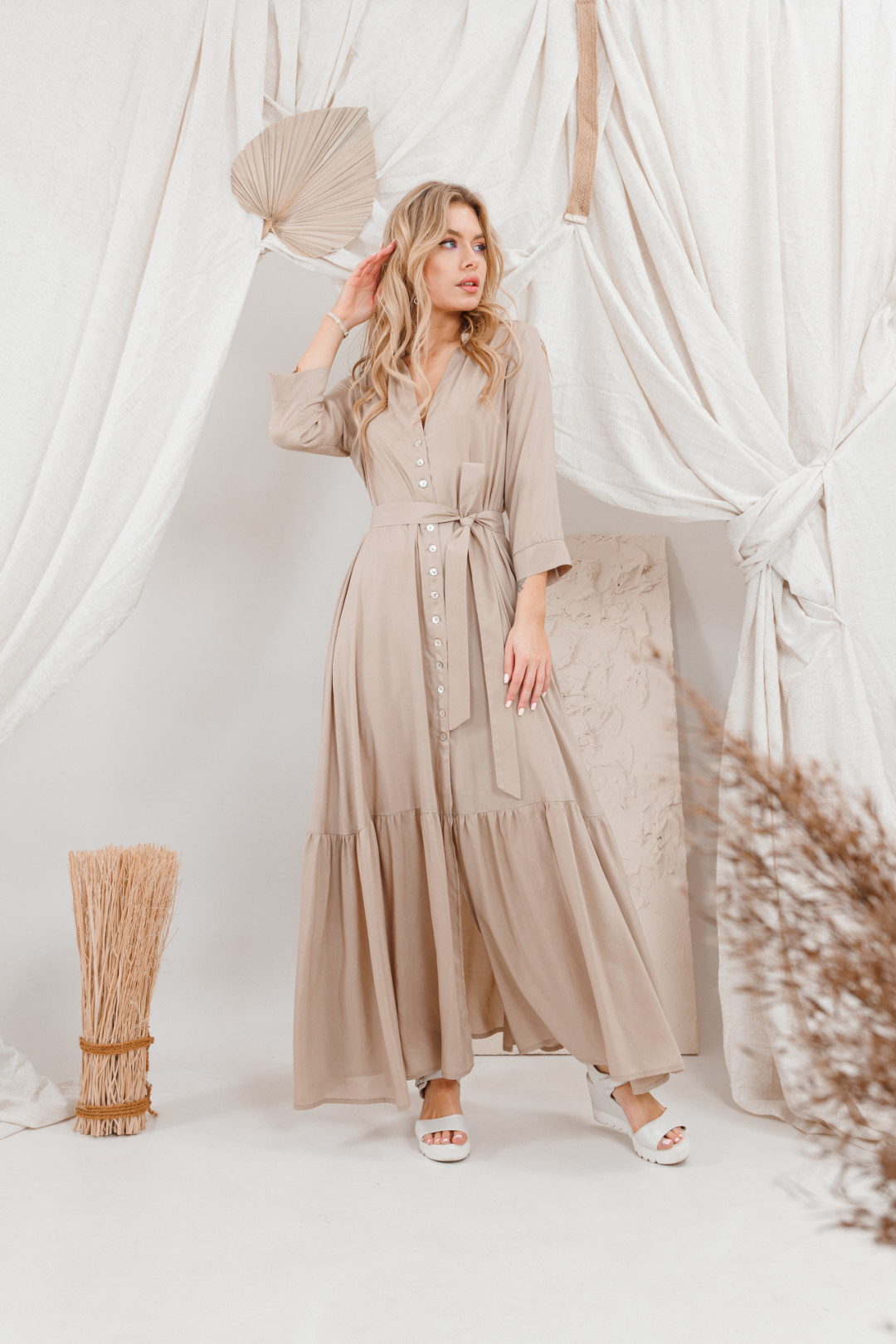 Платье Amori 9688 телесный - фото 5