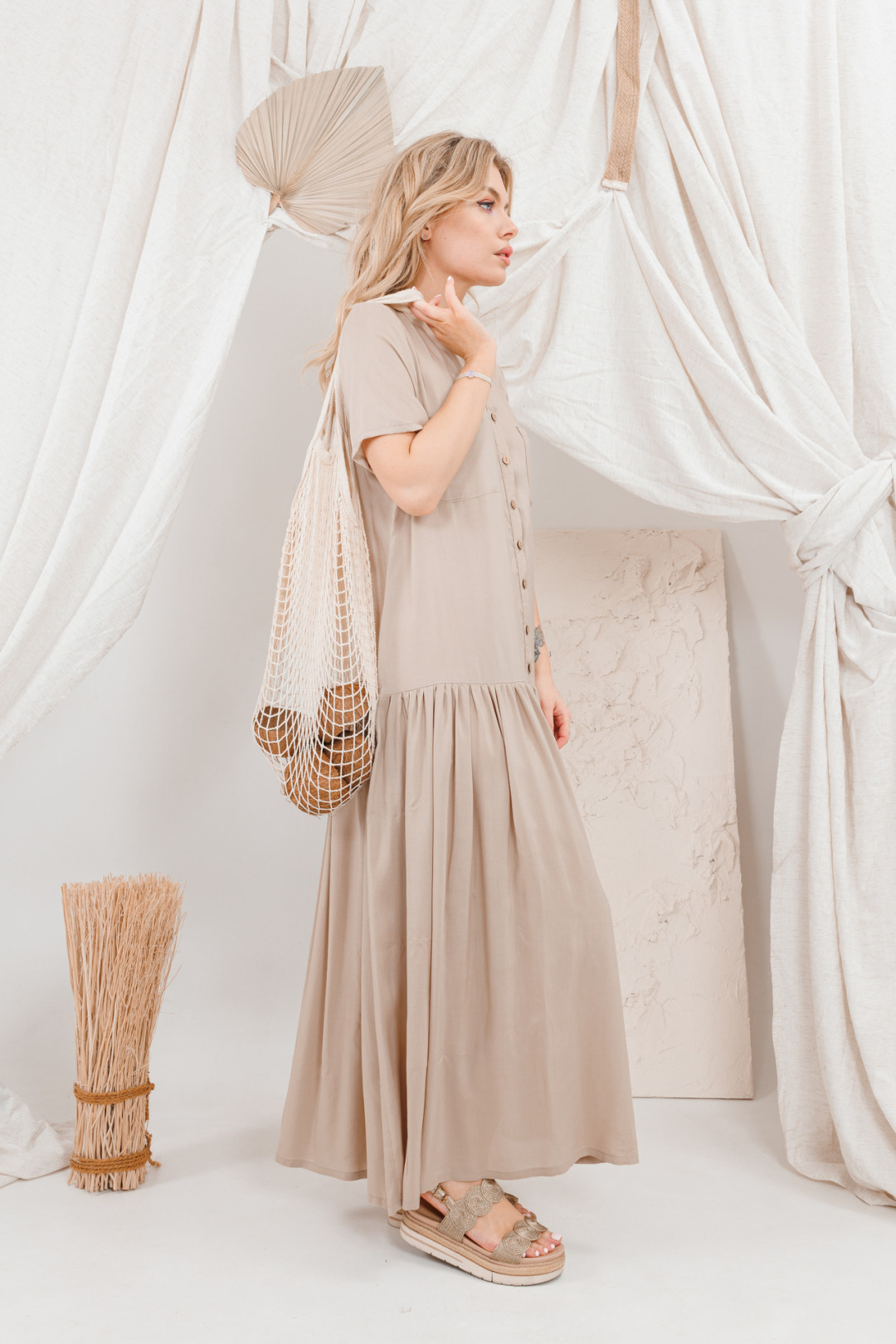 Платье Amori 9693 телесный - фото 5