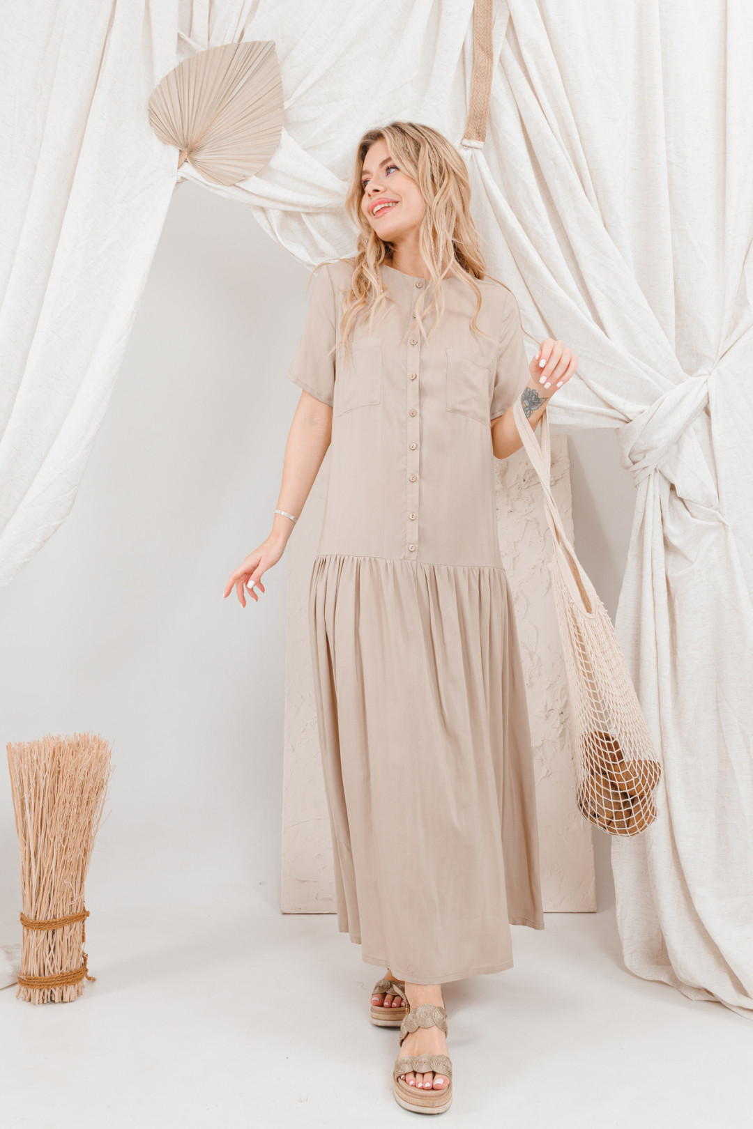 Платье Amori 9693 телесный - фото 6