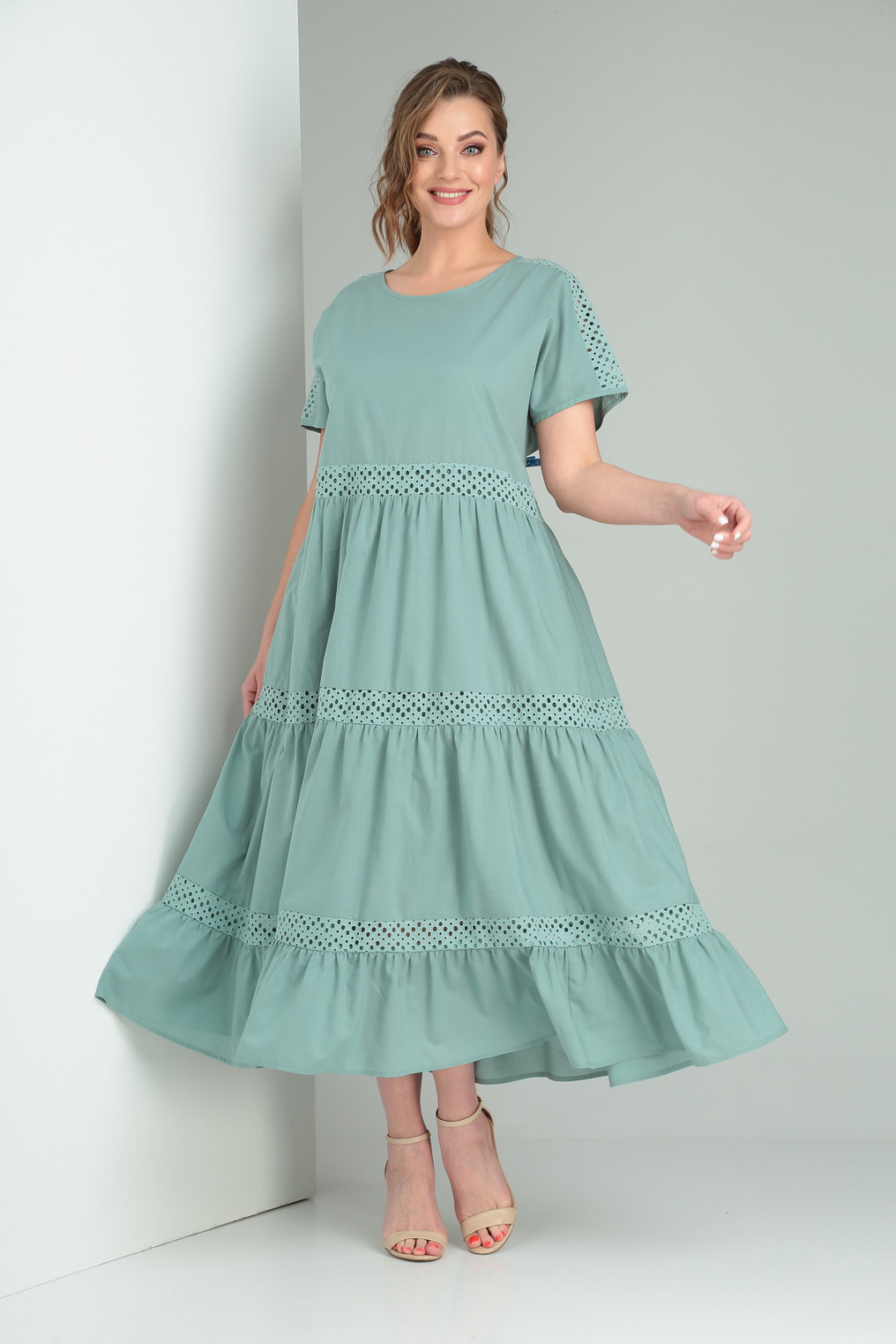 Платье Amori 9750 ментол - фото 2