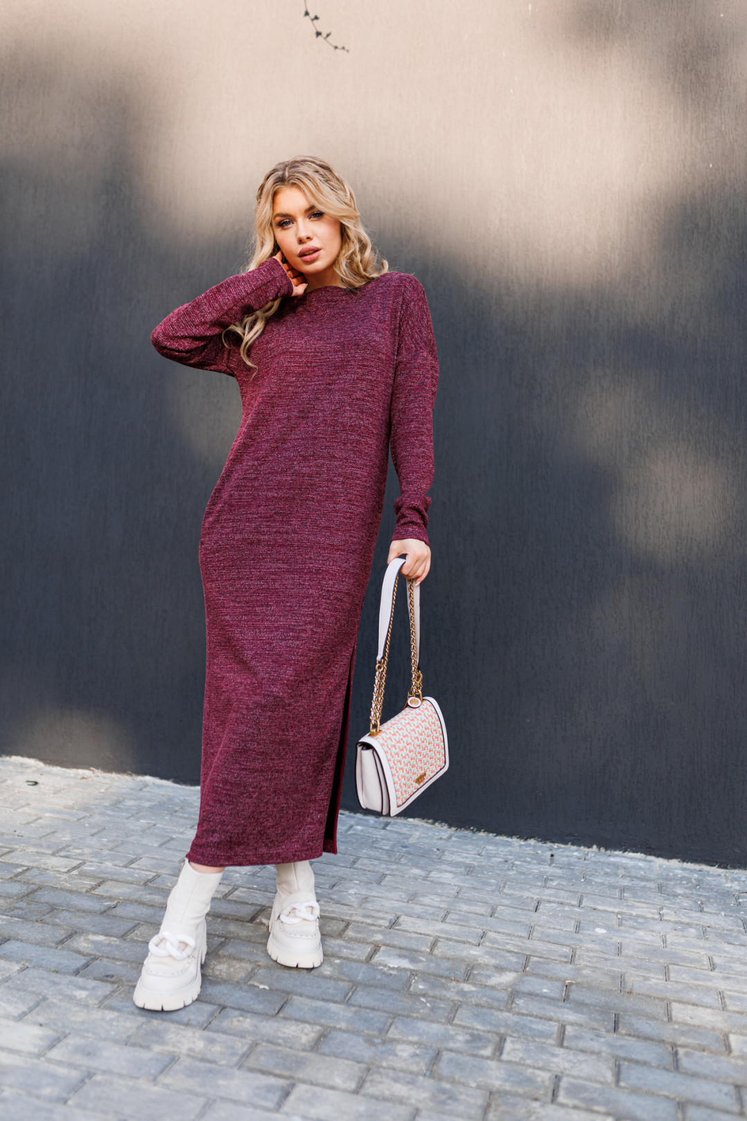 Платье Amori 9786 вино - фото 1