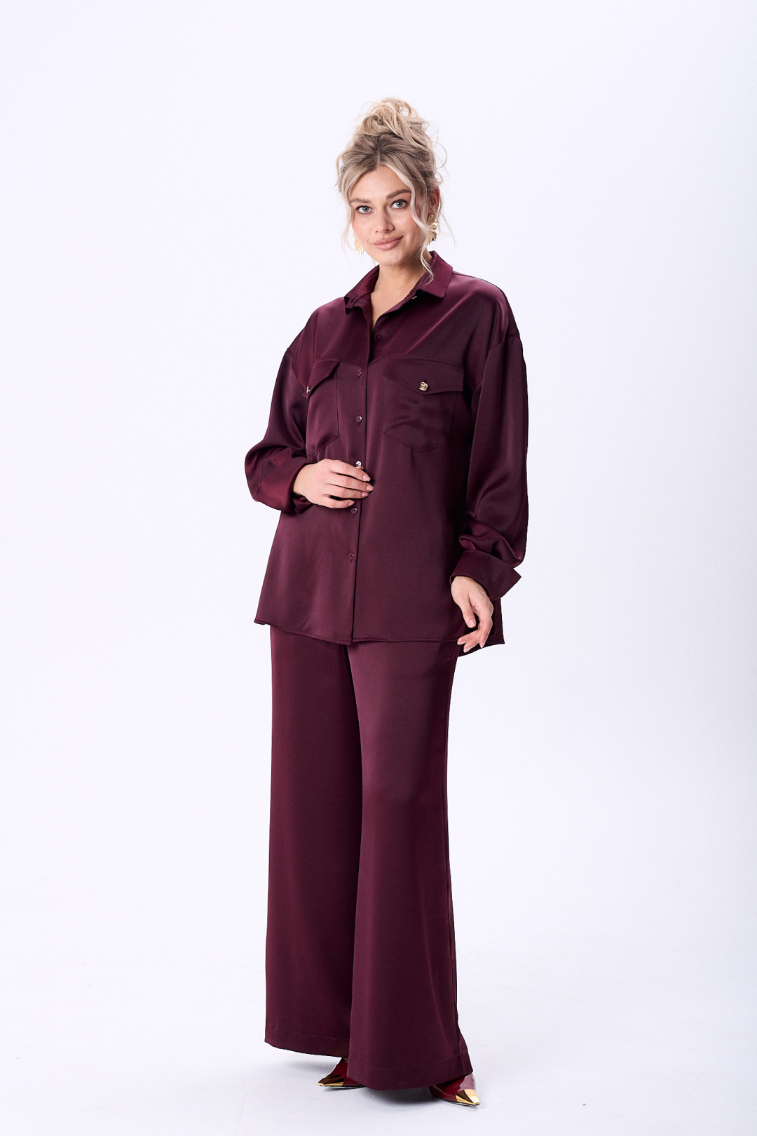 Костюм Amuar 1089 винный - фото 1