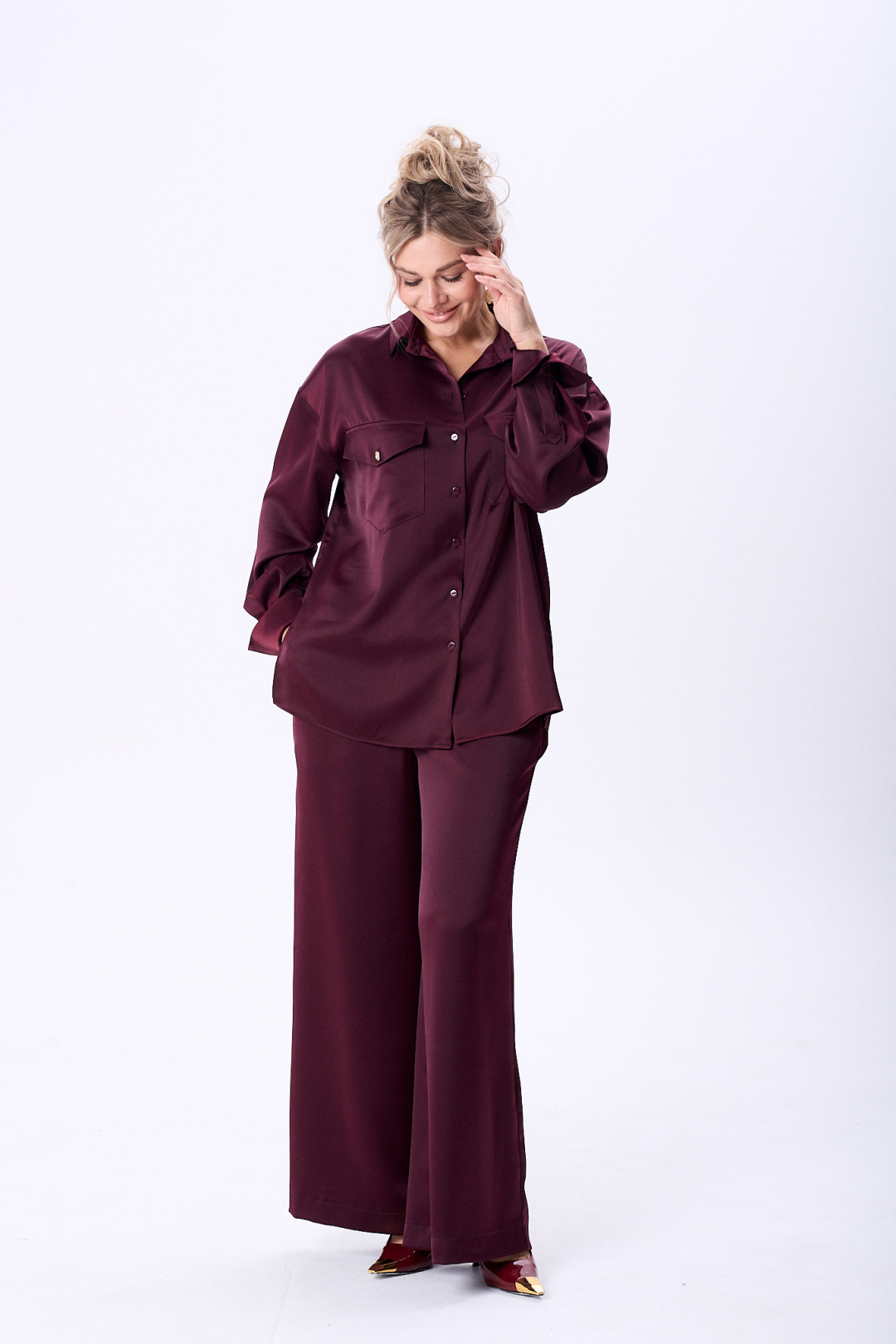 Костюм Amuar 1089 винный - фото 3