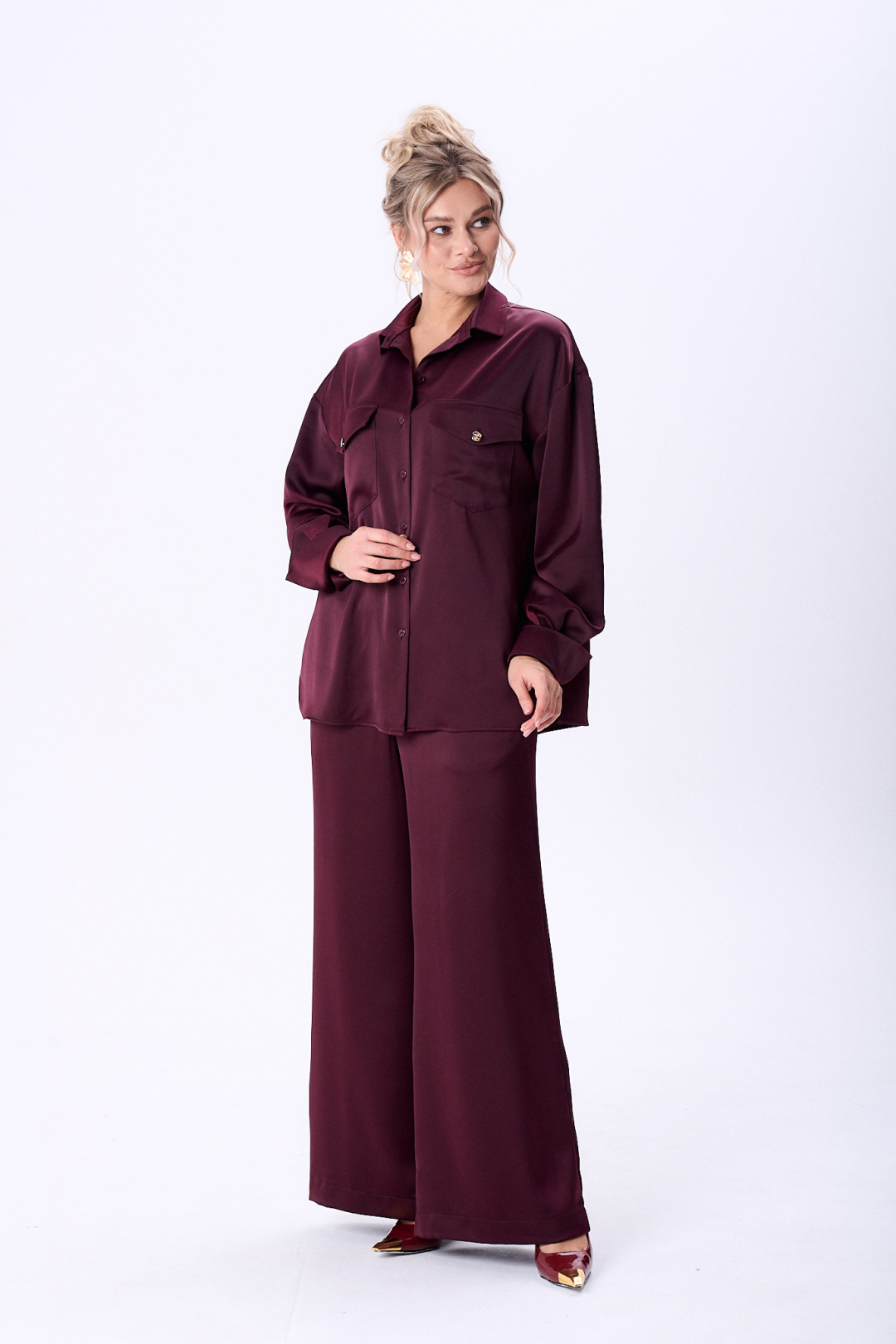 Костюм Amuar 1089 винный - фото 4