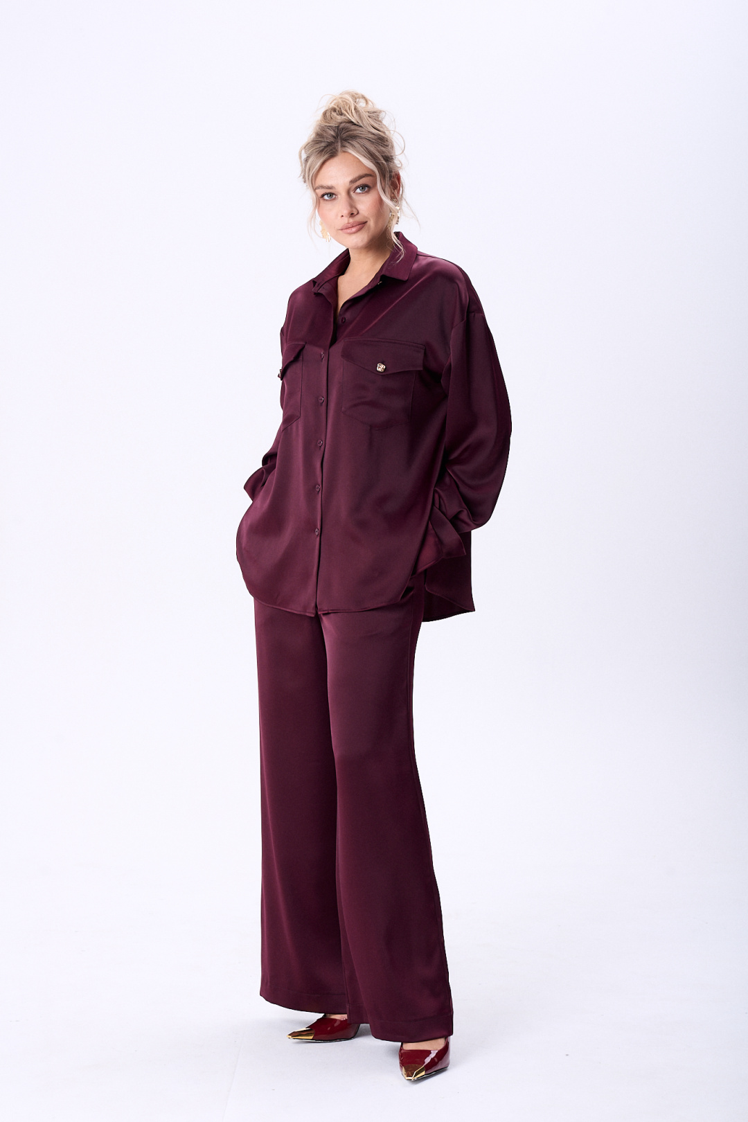 Костюм Amuar 1089 винный - фото 5