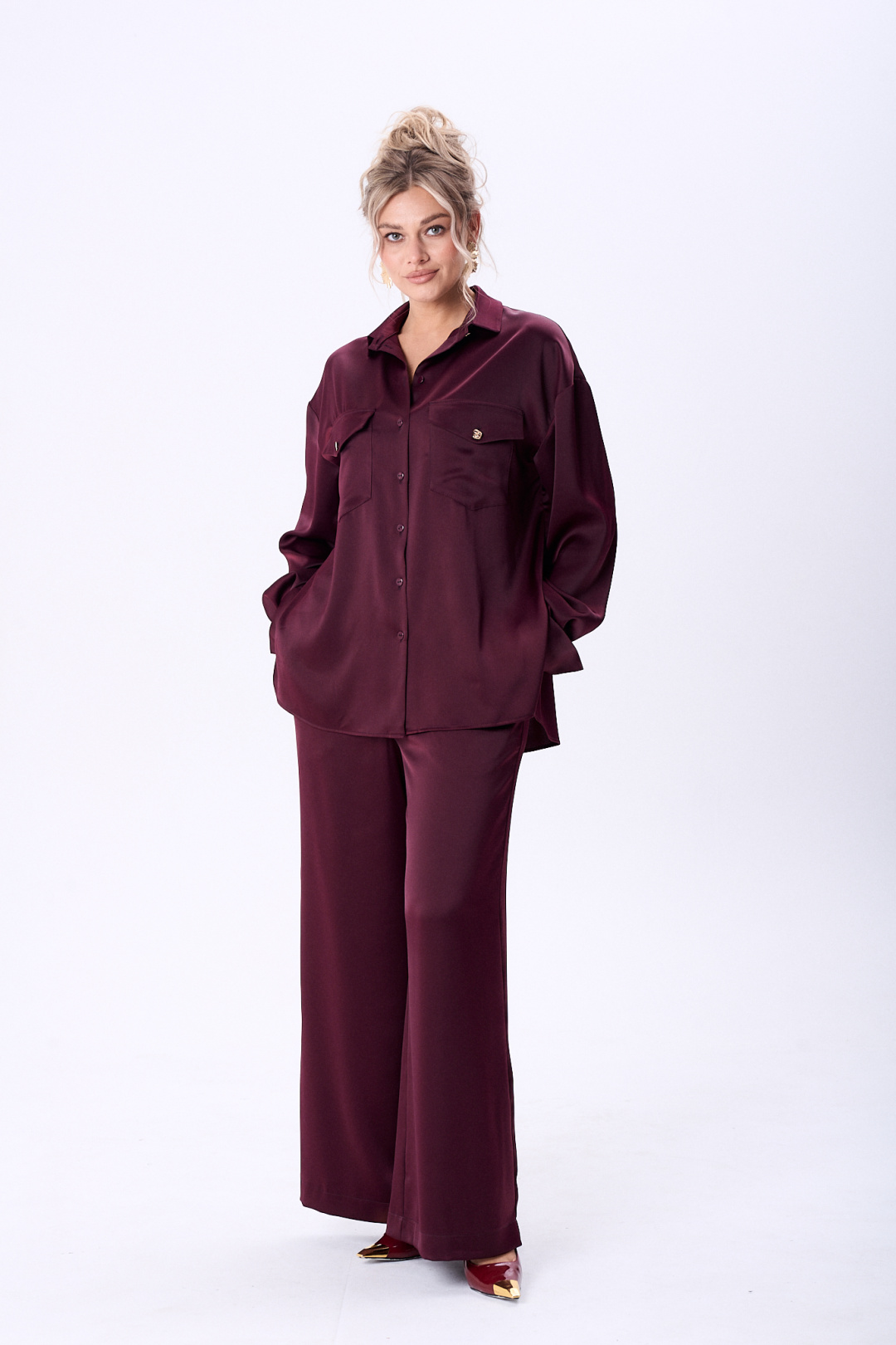 Костюм Amuar 1089 винный - фото 6