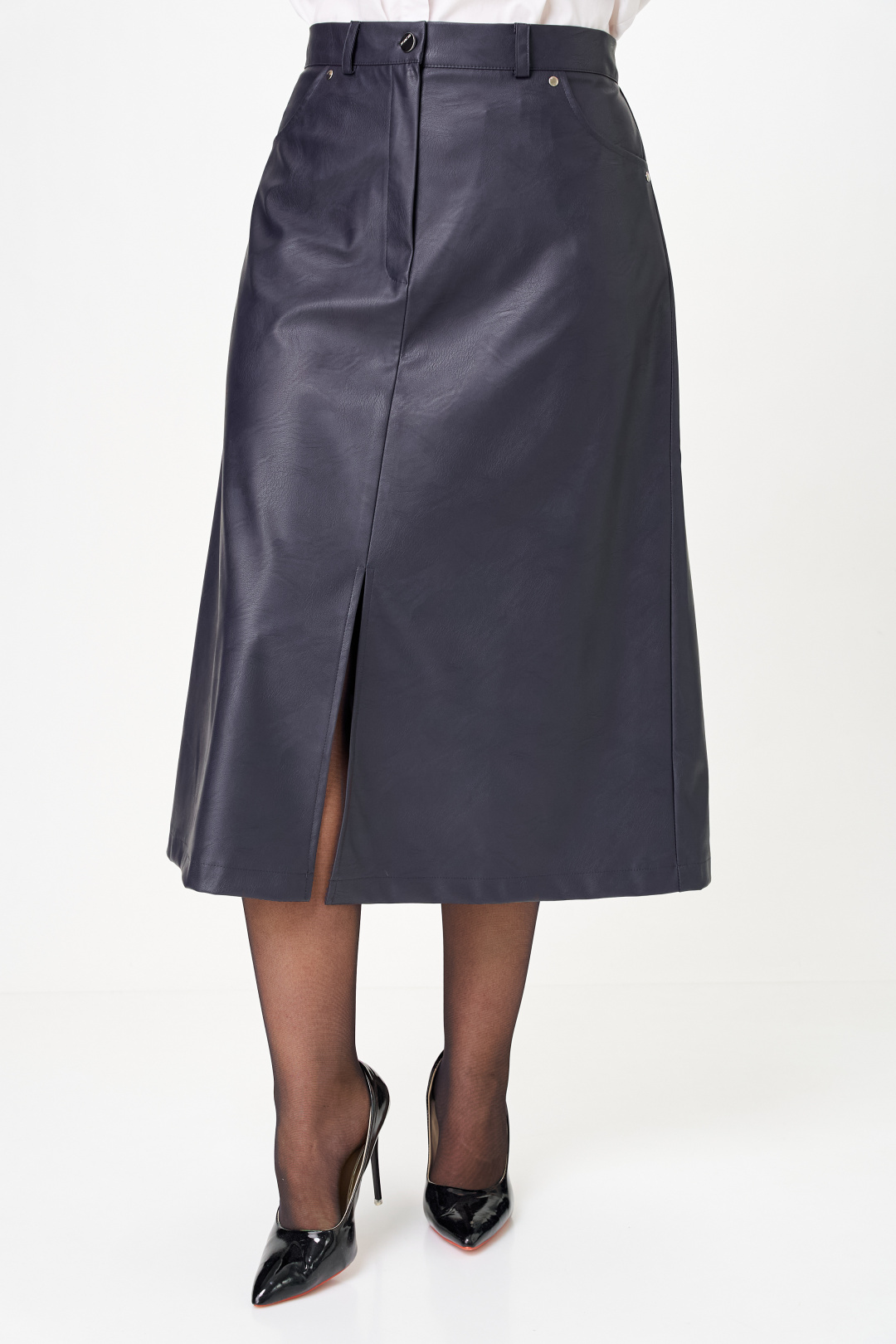 Юбка ANASTASIA MAK 1215 темно-синий - фото 5