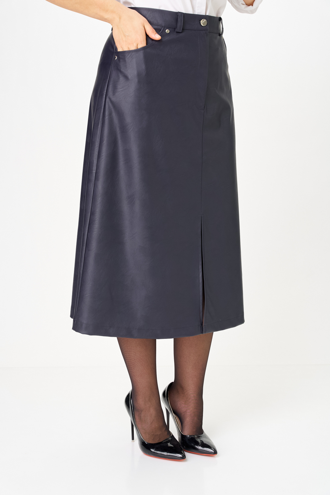 Юбка ANASTASIA MAK 1215 темно-синий - фото 6