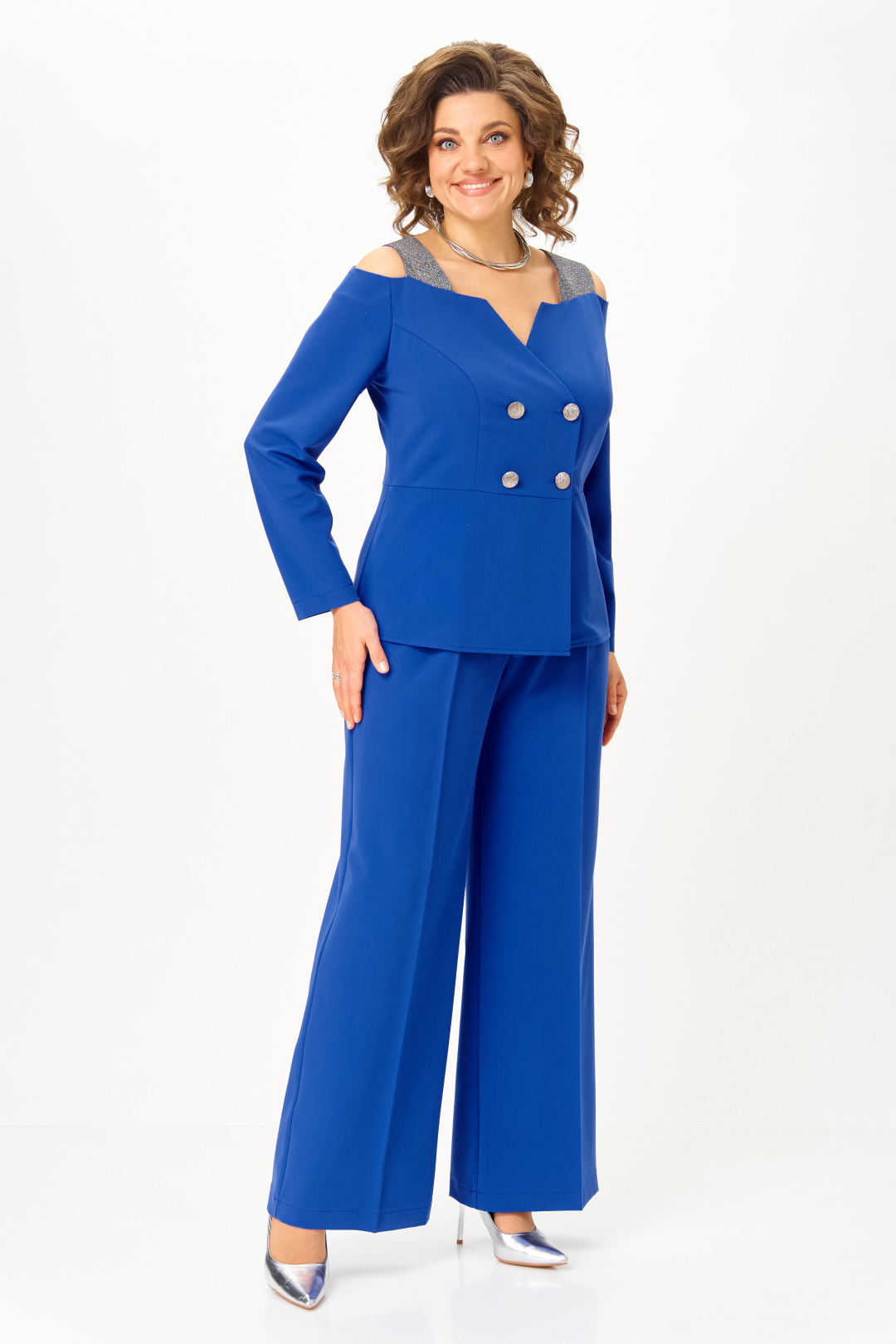 Костюм ANASTASIA MAK 1276 василек - фото 1