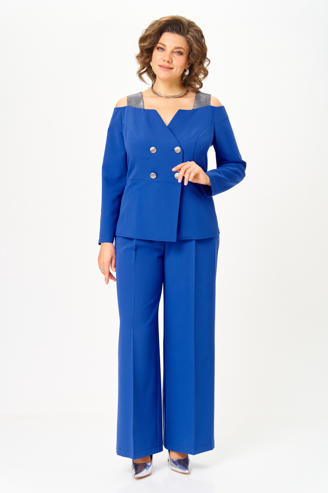 Костюм ANASTASIA MAK 1276 василек - фото 2