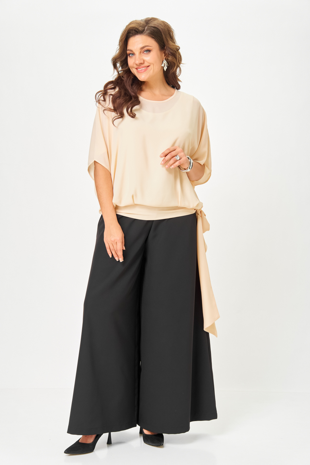 Костюм ANASTASIA MAK 1287 черный + бежевый