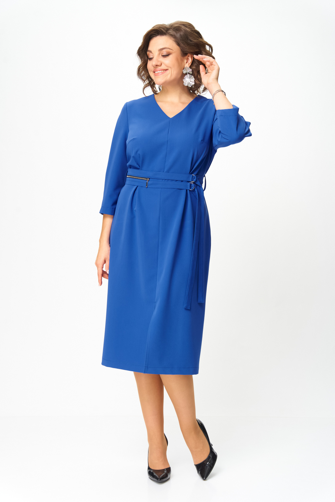 Платье ANASTASIA MAK 1294 василёк - фото 2