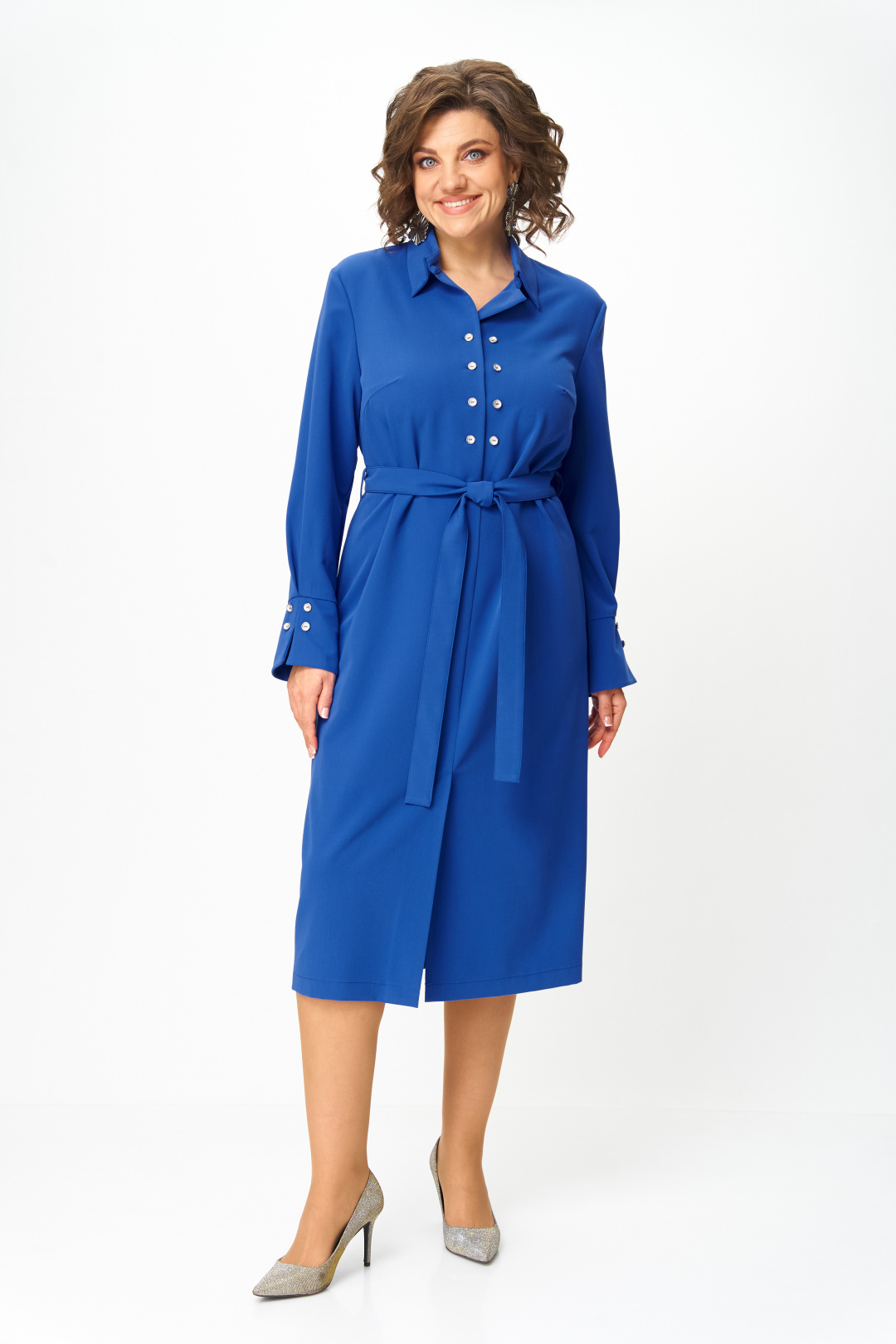 Платье ANASTASIA MAK 1296 василёк - фото 1