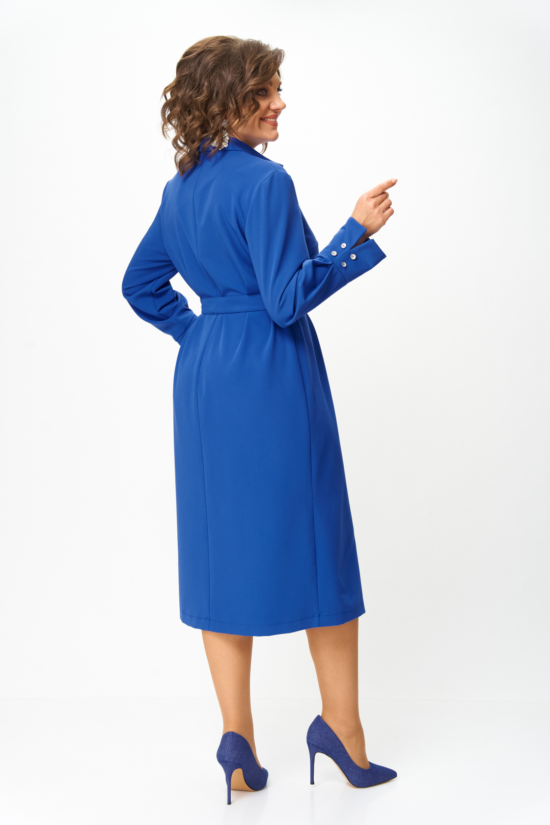 Платье ANASTASIA MAK 1296 василёк - фото 4