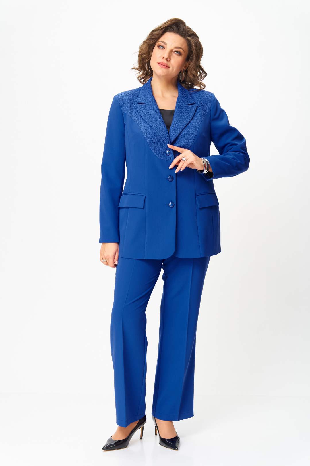 Костюм ANASTASIA MAK 1297 василёк - фото 1