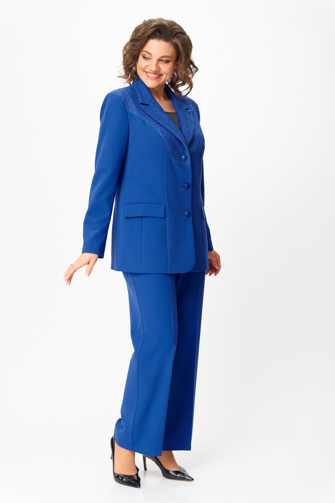 Костюм ANASTASIA MAK 1297 василёк - фото 2