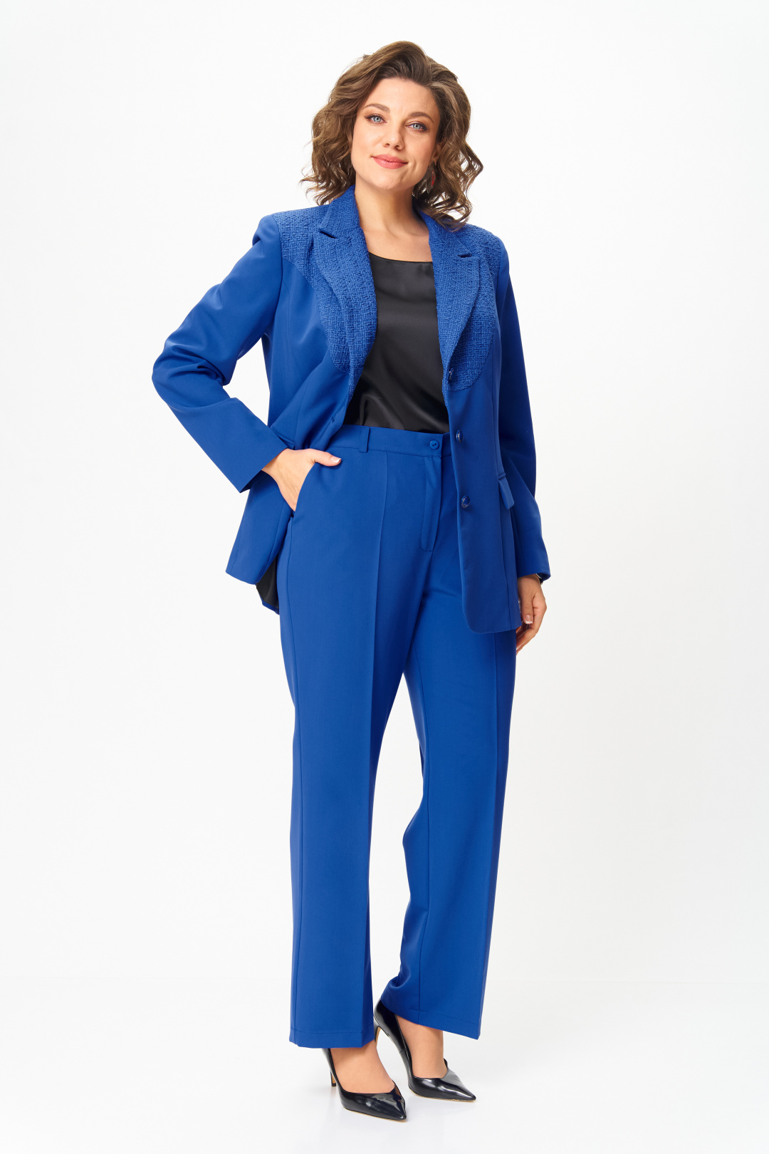 Костюм ANASTASIA MAK 1297 василёк - фото 3