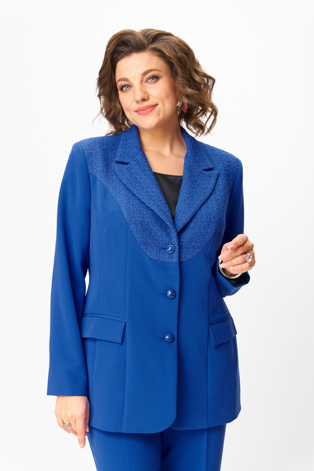 Костюм ANASTASIA MAK 1297 василёк - фото 6