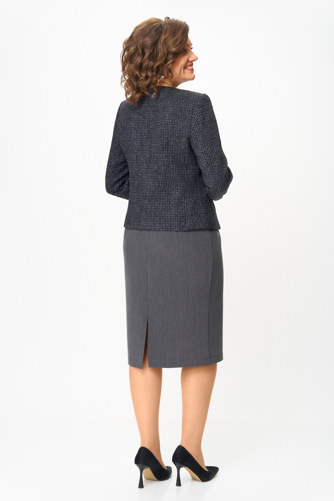 Костюм ANASTASIA MAK 1302 серый - фото 5