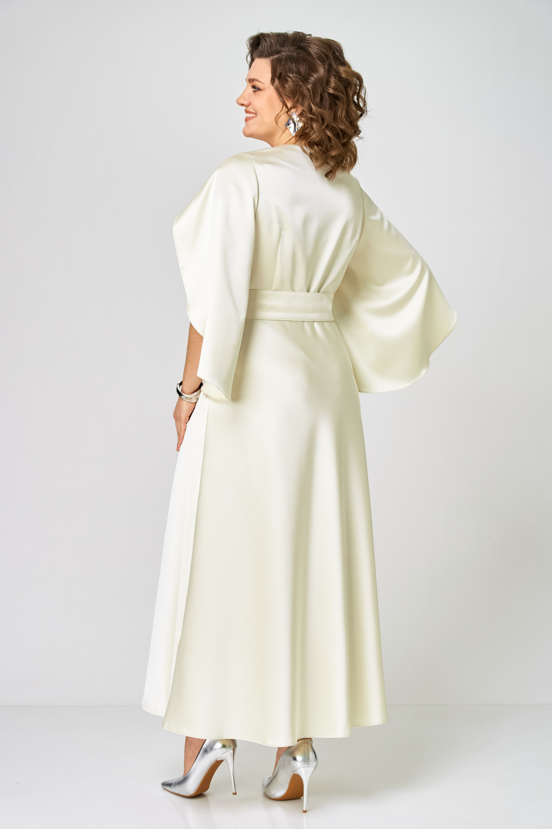 Платье ANASTASIA MAK 1309 молочный - фото 5
