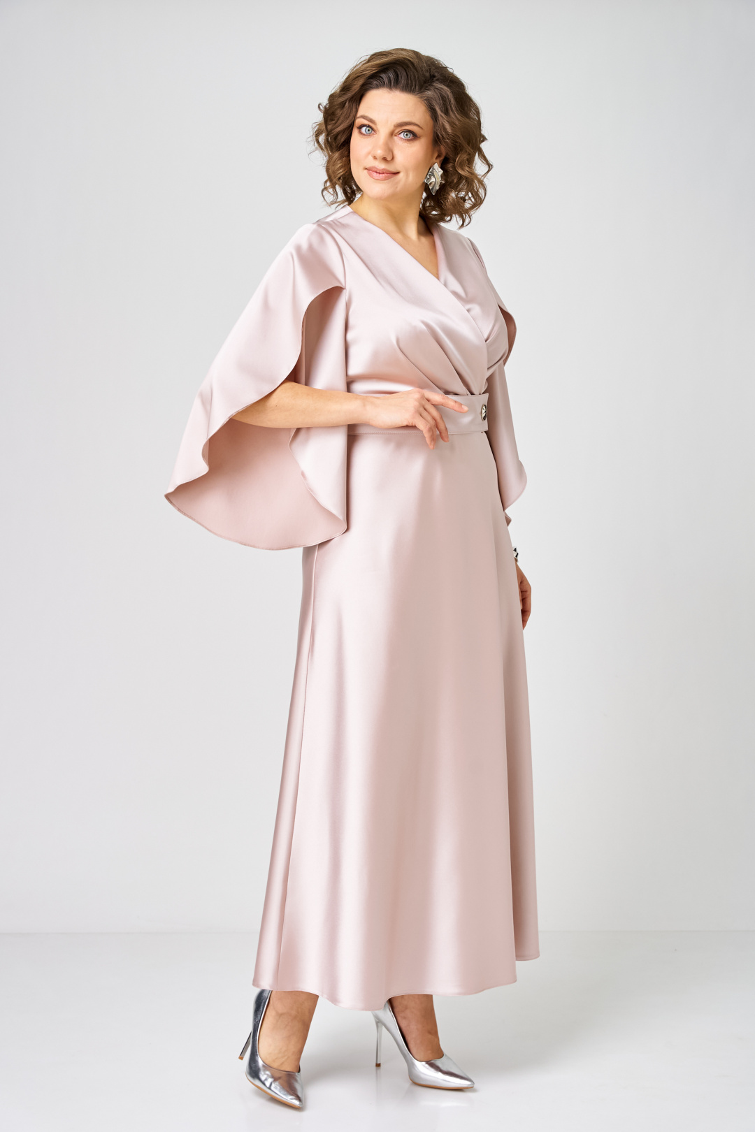 Платье ANASTASIA MAK 1309 розовый - фото 1