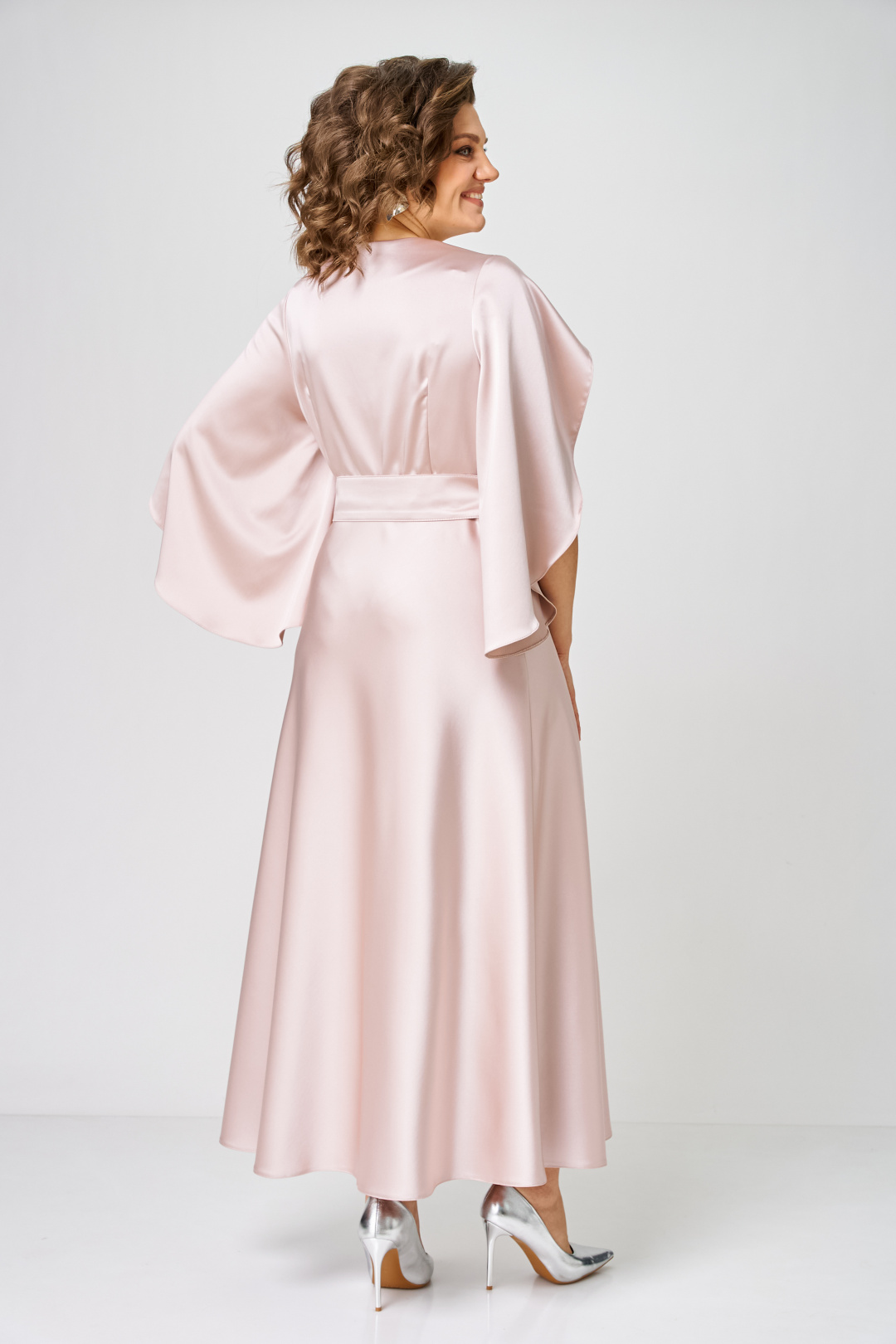 Платье ANASTASIA MAK 1309 розовый - фото 6