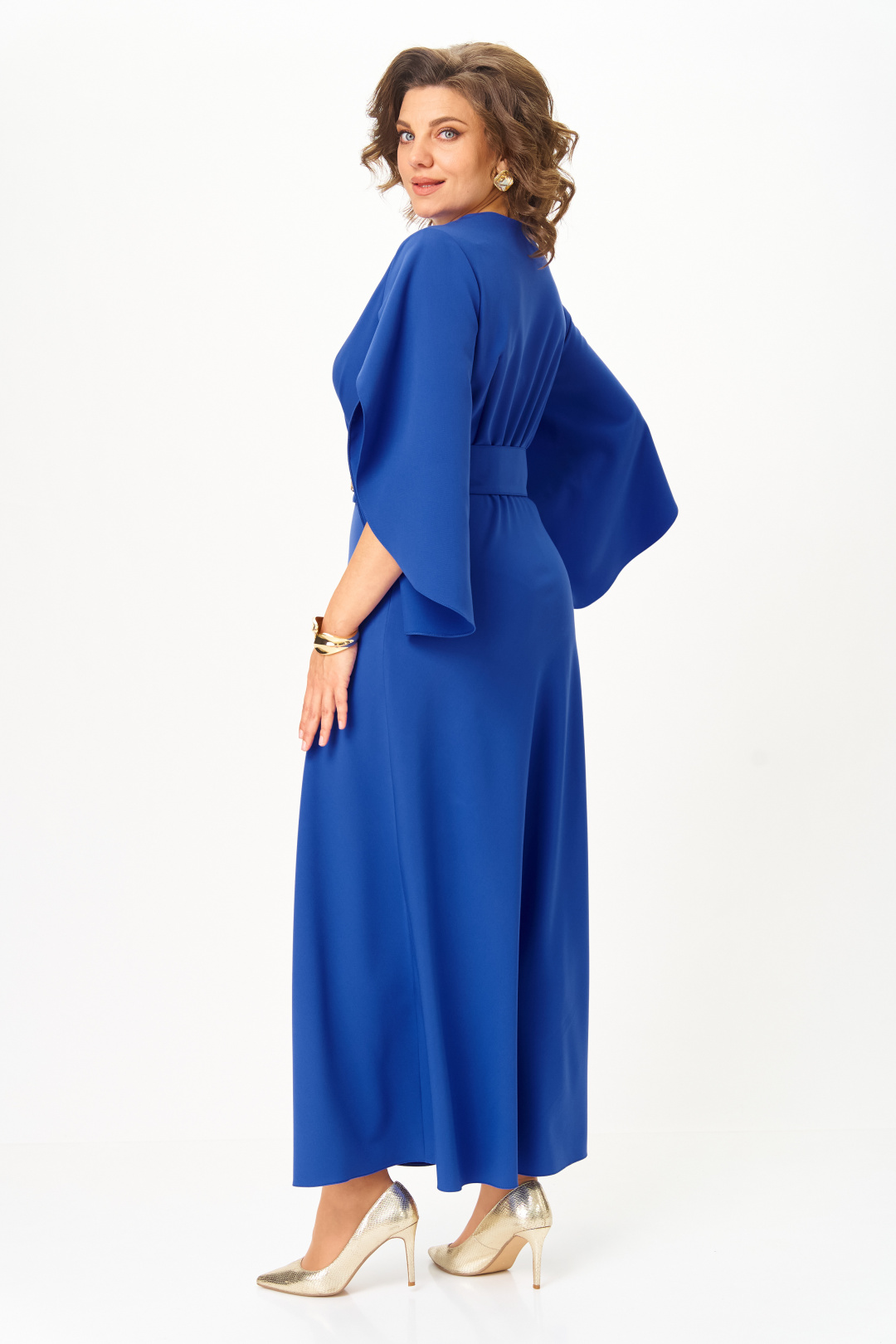 Платье ANASTASIA MAK 1309 василек - фото 5