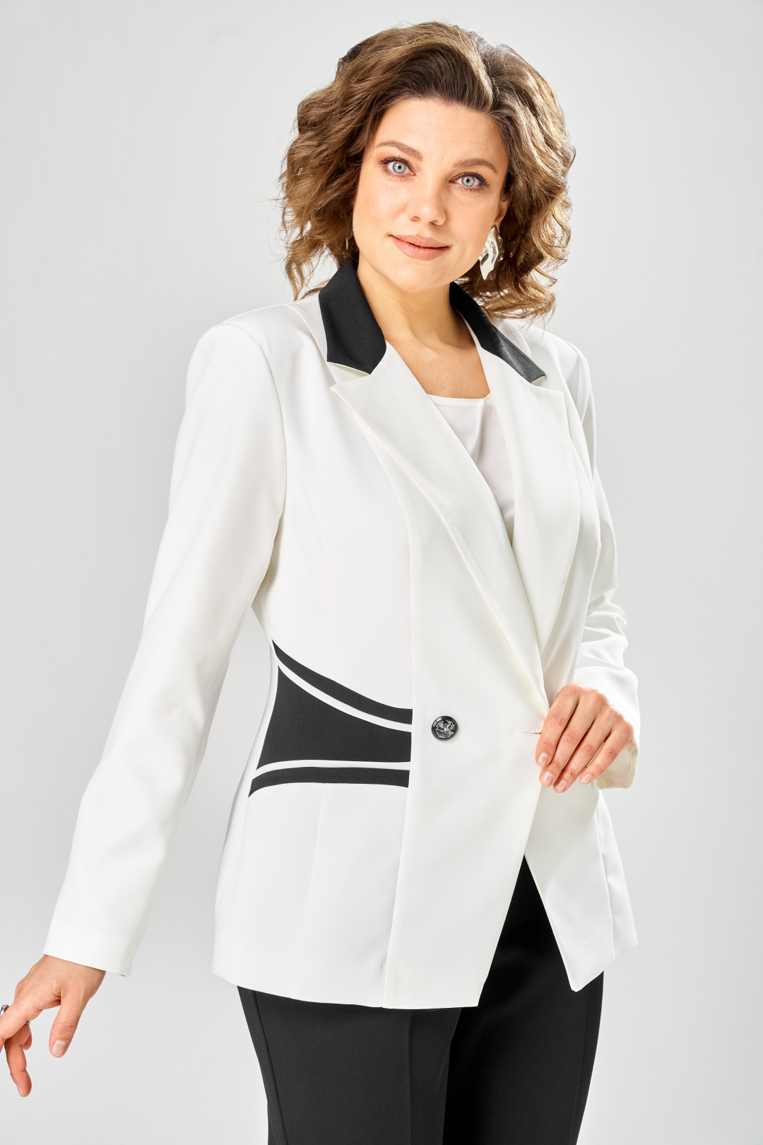 Костюм ANASTASIA MAK 1315 черный + молочный