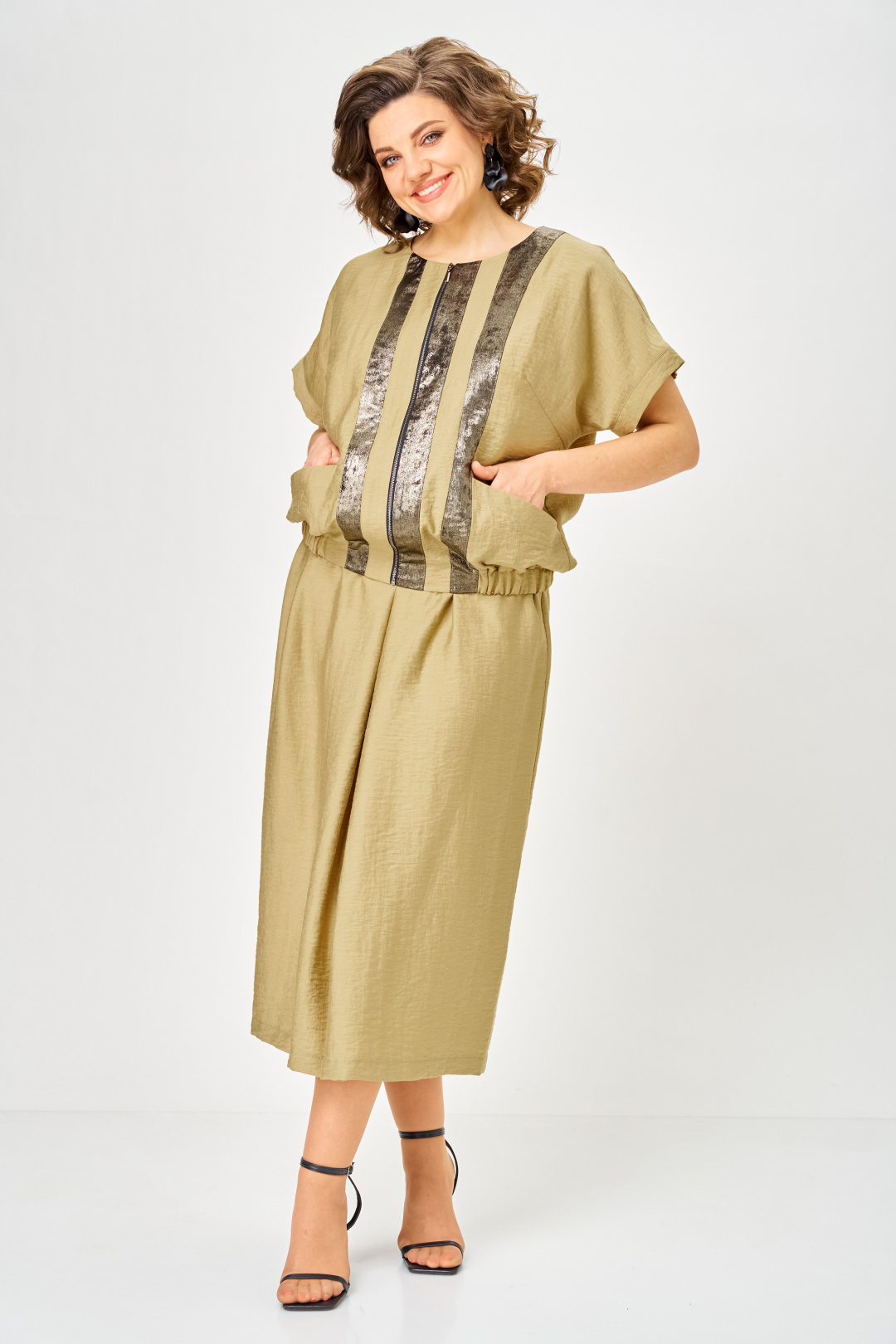 Костюм ANASTASIA MAK 1320 горчица - фото 1