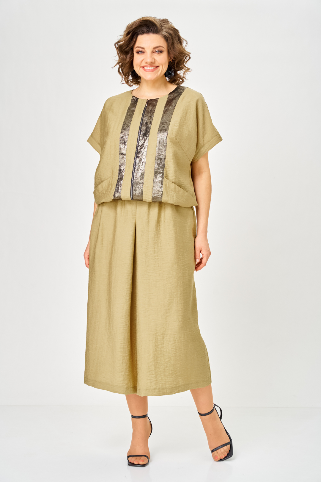 Костюм ANASTASIA MAK 1320 горчица - фото 2