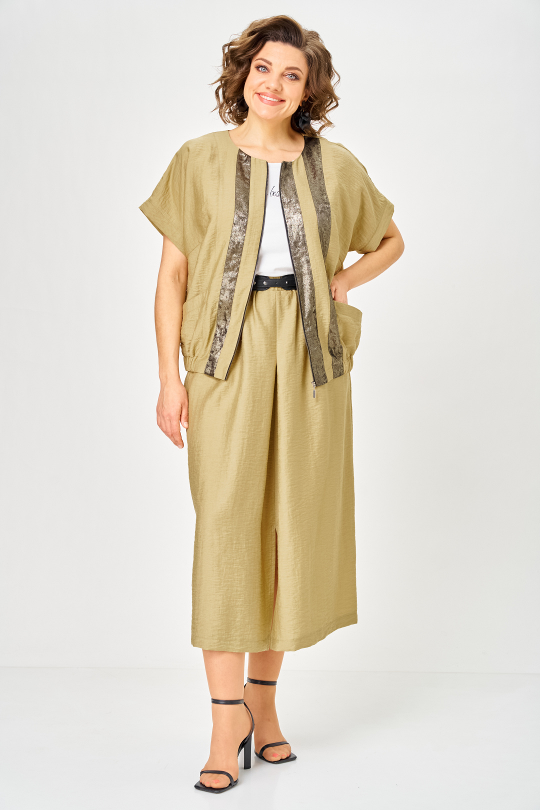 Костюм ANASTASIA MAK 1320 горчица - фото 6