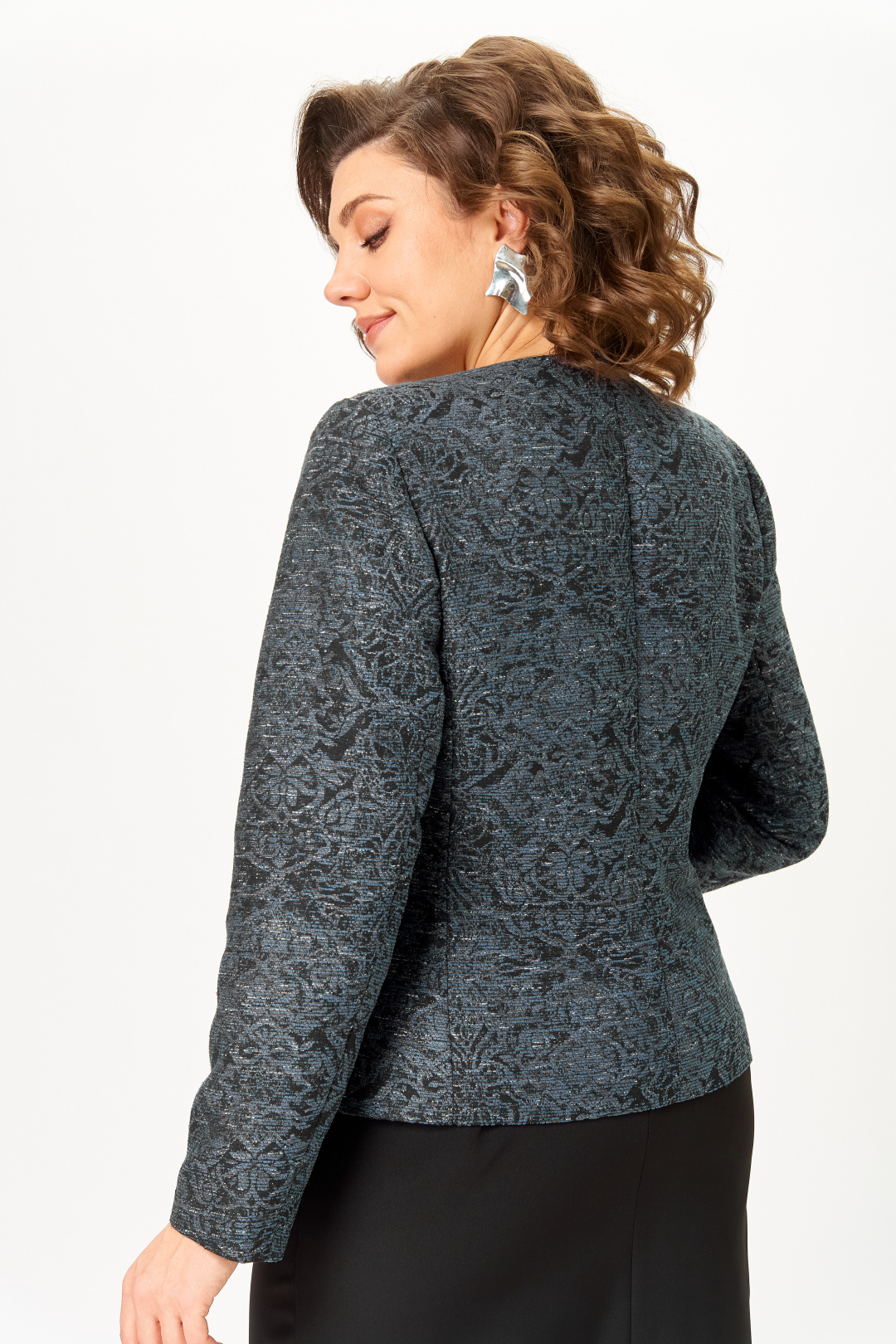 Костюм ANASTASIA MAK 544-С серый + черный