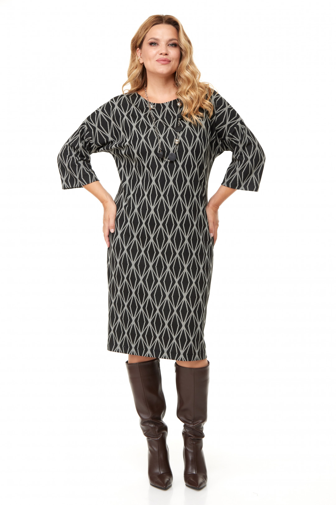 Платье Anastasia 1015 черный - фото 4