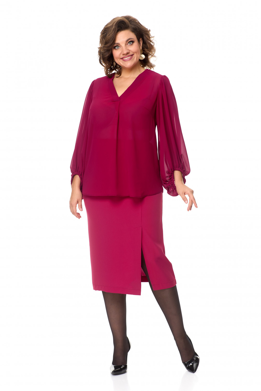 Костюм Anastasia 1049 марсала - фото 4