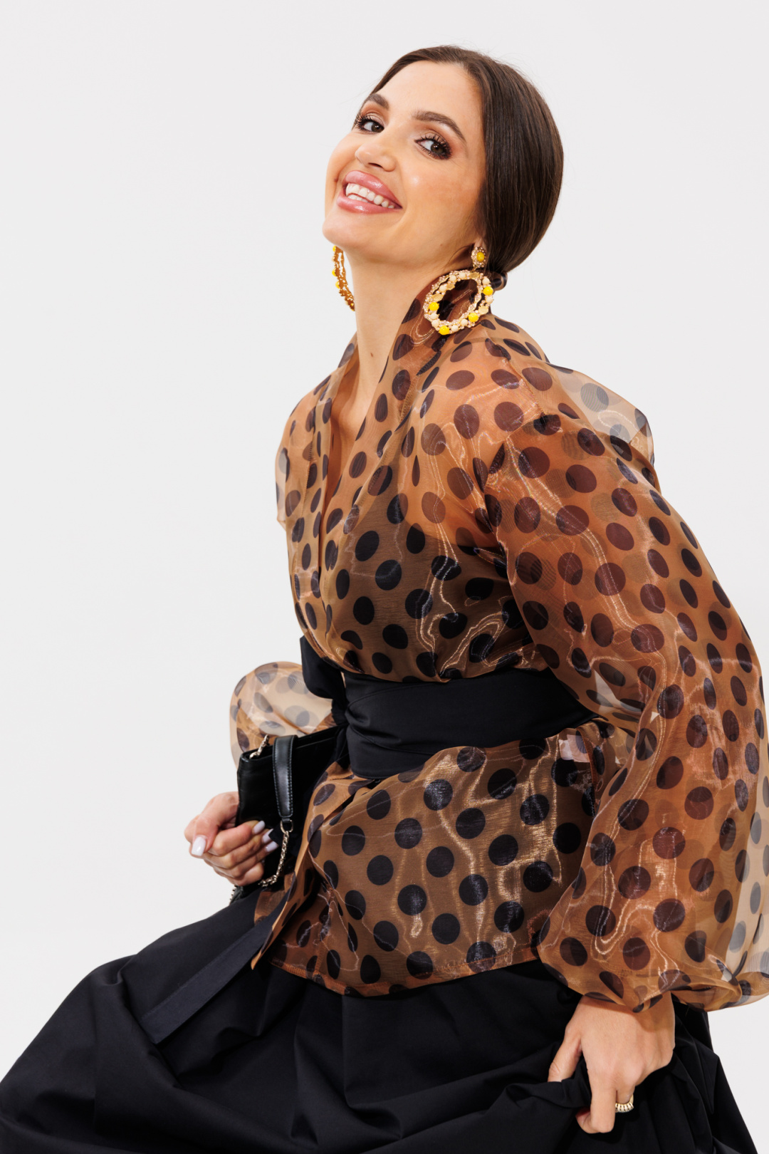 Туника Anastasia 1061-1 кофе - фото 3