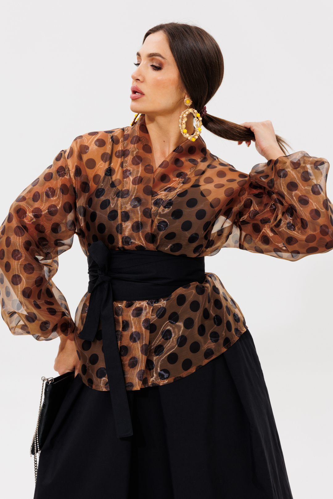 Туника Anastasia 1061-1 кофе - фото 4