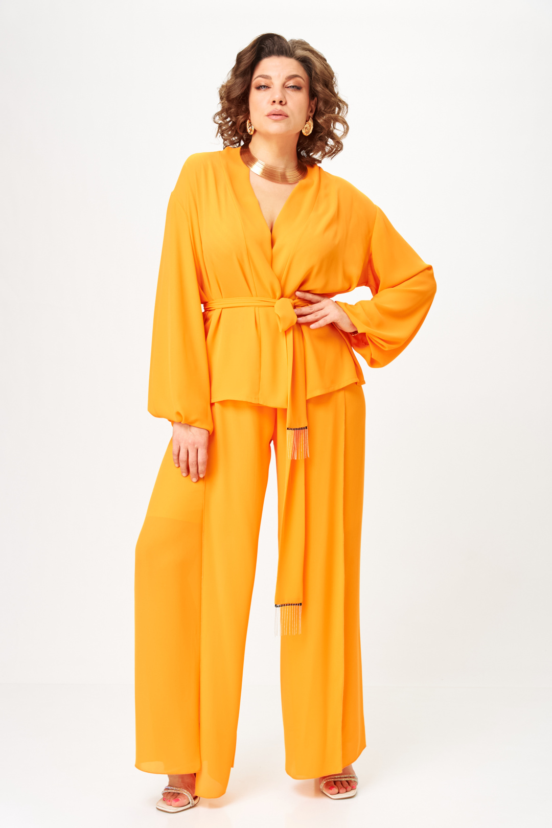 Костюм Anastasia 1063-1 апельсиновый - фото 1