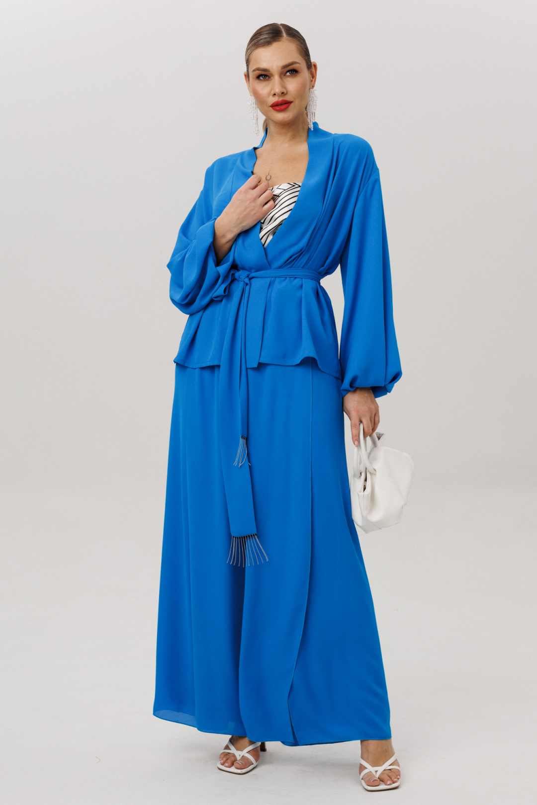 Костюм Anastasia 1063-1 васильковый - фото 6