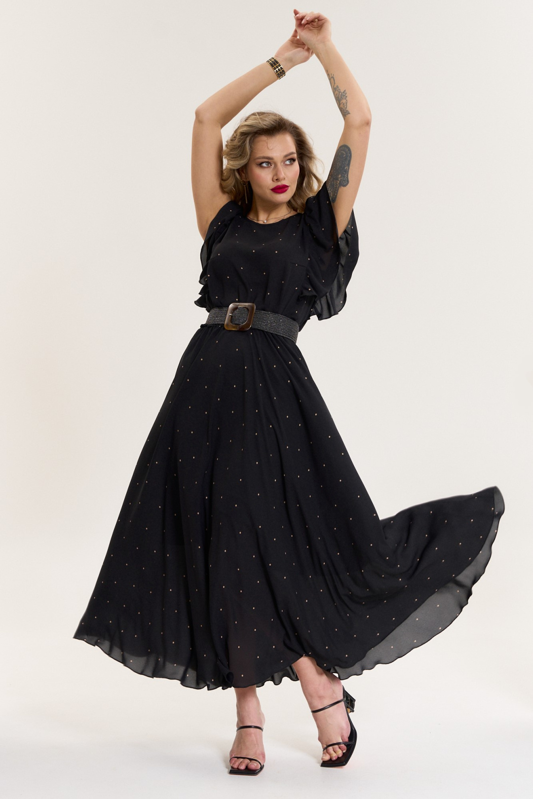 Платье Anastasia 1085 черный - фото 3