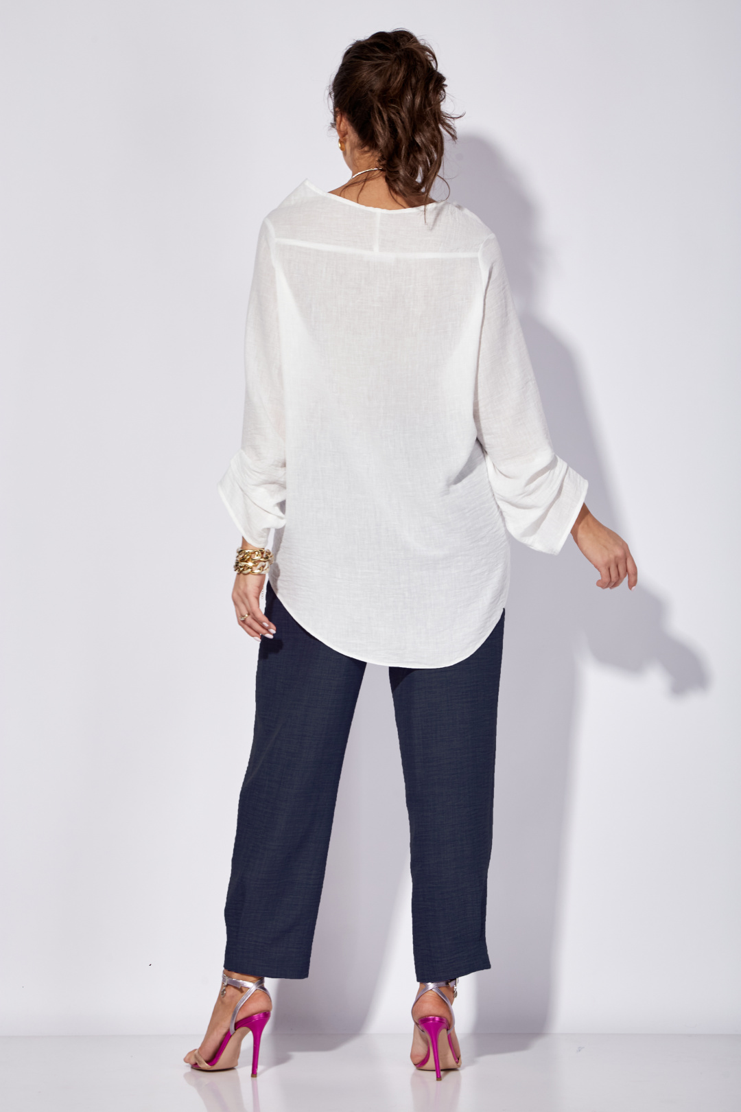 Костюм Anastasia 1101 белый+темно-синий - фото 3